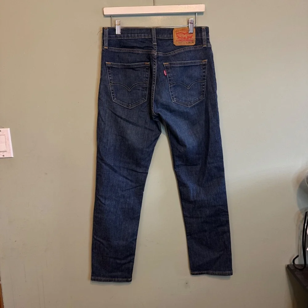 Levi's 511 Mens Denim Casual Workwear Dark Wash Straight Jeans‎ Blue Size 30X30